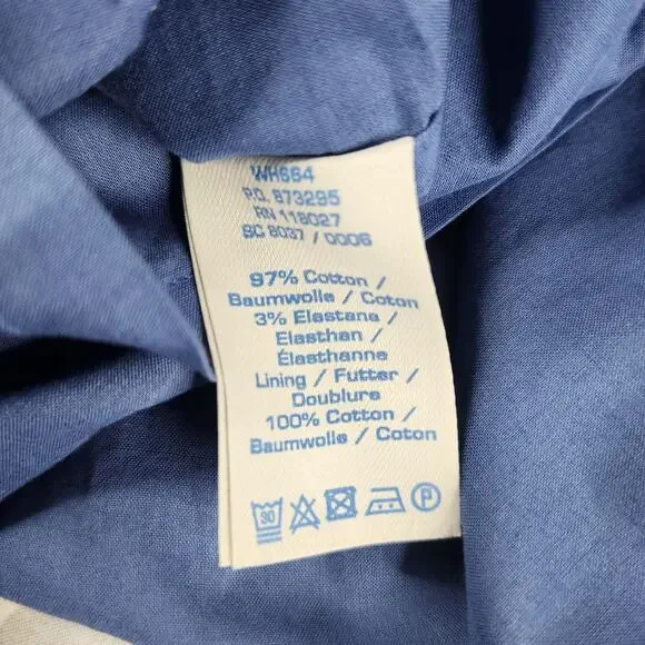 Boden Dress Womens 10R Blue Orange Green Geometric Print Sleeveless Sheath Lined - Picture 13 of 15